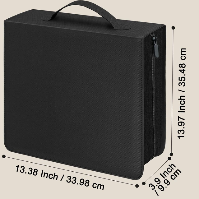 Alt view image 3 of 5 - Salajory CD DVD Storage Binder with Handles, PU Leather Corver