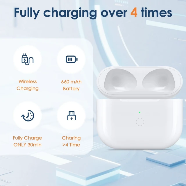 Alt view image 5 of 5 - Replacement Charging Case for Airpod 3rd Gen