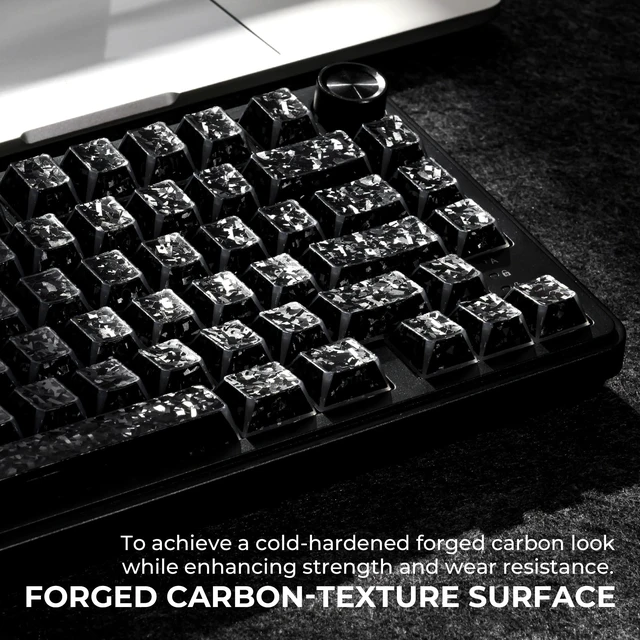 Alt view image 3 of 5 - GMKWTL XVX Black Shine Through Keycaps, PBT Keyboard Keycaps Cherry Profile