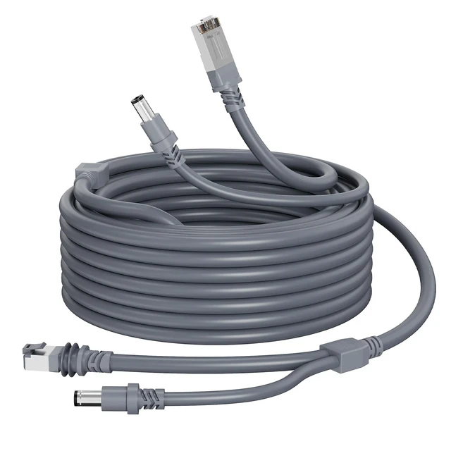 Alt view image 2 of 5 - Starlink Mini Ethernet Power Cable 16.4FT/5M,2 In 1 RJ45 Connector,DC to DC