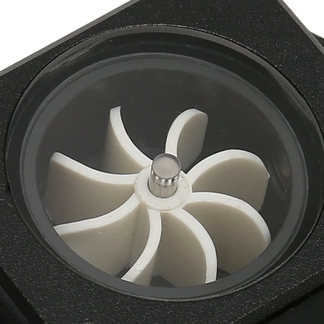 Alt view image 5 of 5 - Water Cooling Meter Indicator, 12V Small PC Water Cooling Meter, 3pin Interface G1/4 Thread Acrylic Rustproof Computer Meter for PC Water Cooling System(Black)