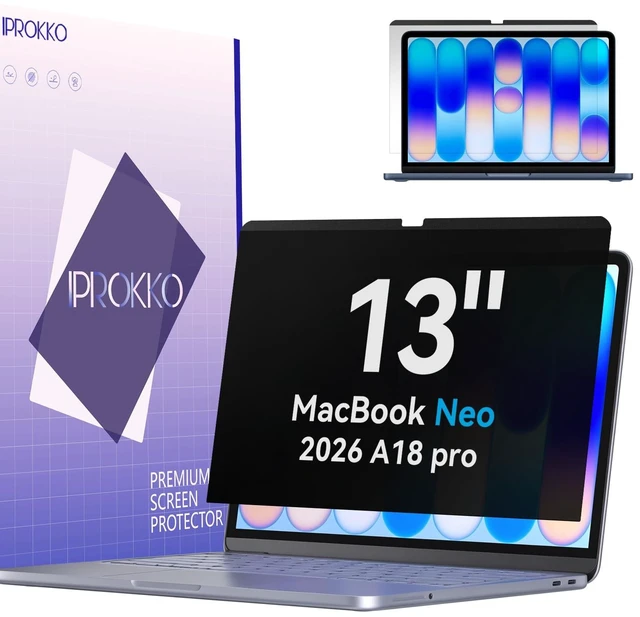 Main image of IPROKKO Magnetic Privacy Screen Designed for 2026 MacBook Neo 13-Inch