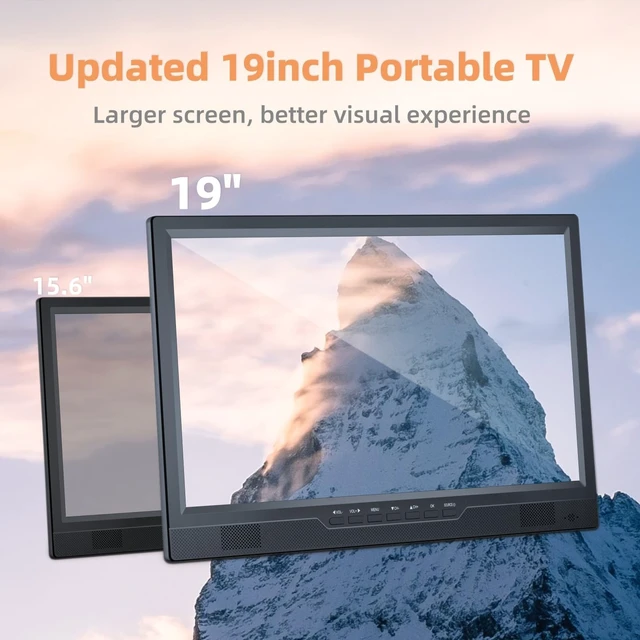 Alt view image 3 of 5 - NORTHING 19.2" Portable TV with Antenna, 1080P LED Small TV for Camping