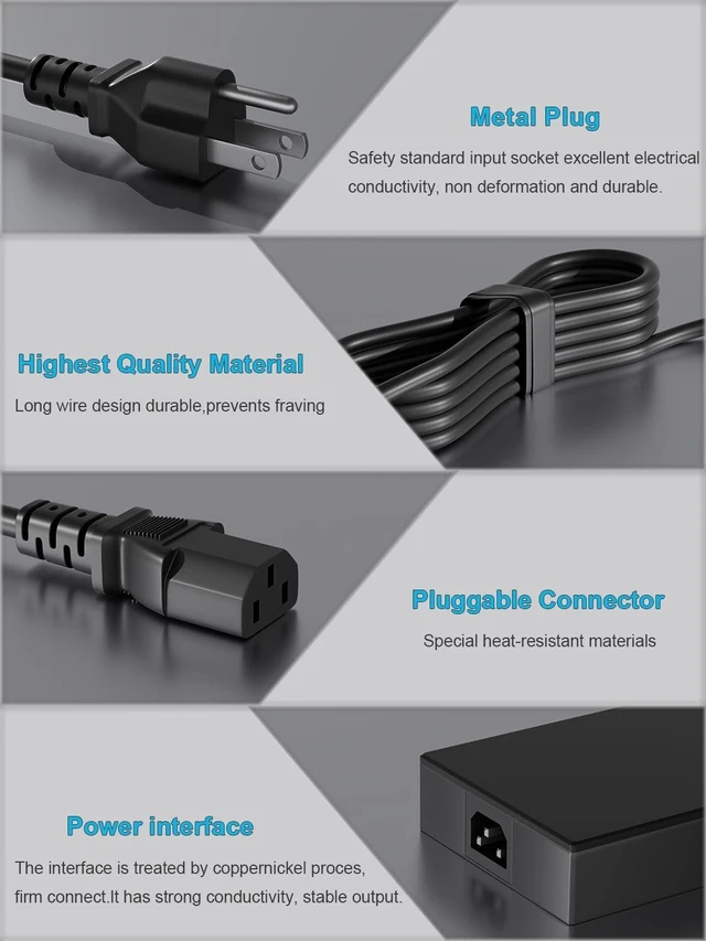 Alt view image 5 of 5 - HSXIRQA 240W Charger Compatible with Asus TUF Gaming A18 A16 A14 ROG Zephyrus G14 G16 2025 2024 Series FA808 FA401 FA608 GU605 GA605 GA403 ProArt P16 PX13 ROG Flow Z13 GZ302EA Laptop