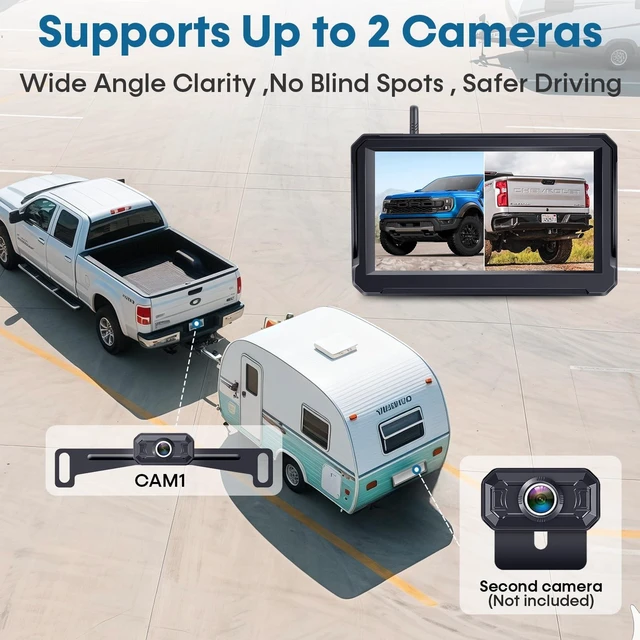 Alt view image 3 of 5 - 1080P HD 5 Inch Wireless Backup Camera for Trucks: 15-Min Easy to Install