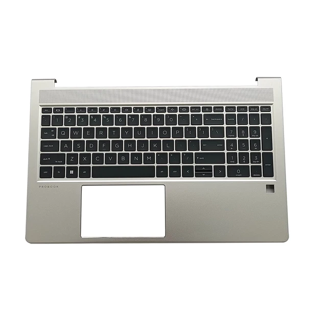 Alt view image 2 of 5 - M21742-001 Replacement for HP ProBook 450 G8 455 G8 Laptop Upper Top Cover Case Palmrest Backlit Keyboard Assembly Part Silver