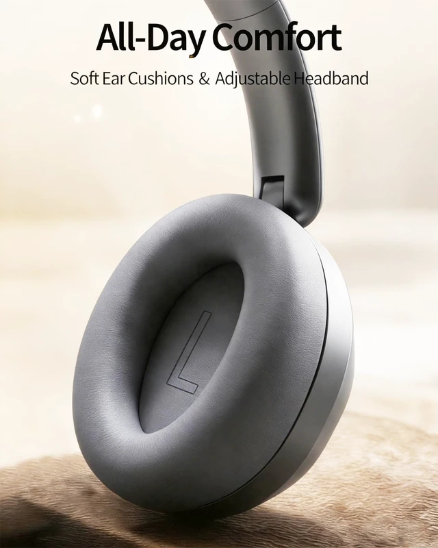 Alt view image 5 of 5 - Wentronic Y05 Wireless Bluetooth Headphone, Noise Cancelling, Grey