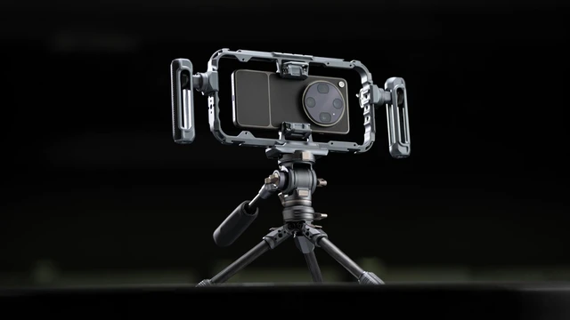 Alt view image 5 of 5 - Tilta Universal Khronos Smartphone Case Adjustable NATO Handle ^^ 360 Degree Rotation ^^ Quick Release NATO Rail Mount ^^ 1/4"-20 Accessory Threads ^^ Mobile Filmmaking Rig - Space Gray