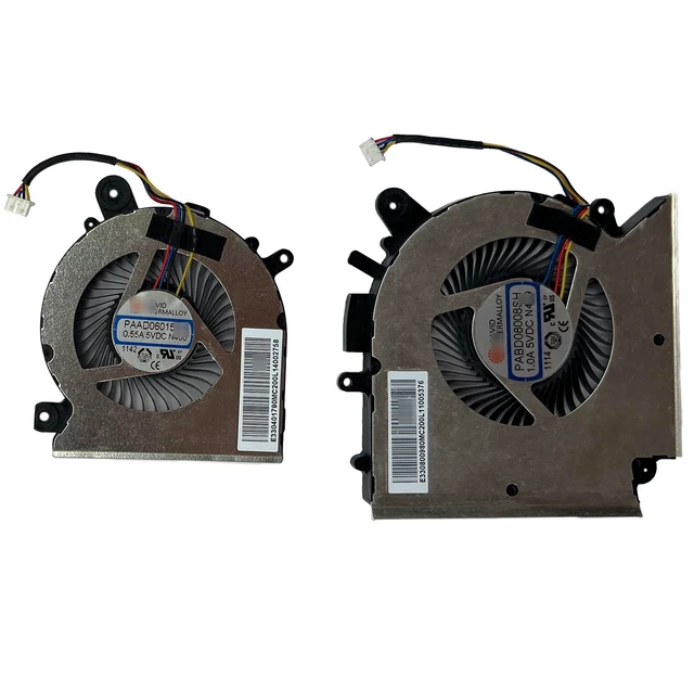 Alt view image 2 of 3 - SYWpcparts CPU + Gpu Cooling Fan Set for MSI Crosshair 17 A11UCK, A11UEK, A11UDK Series Dual Fan 4-Pin