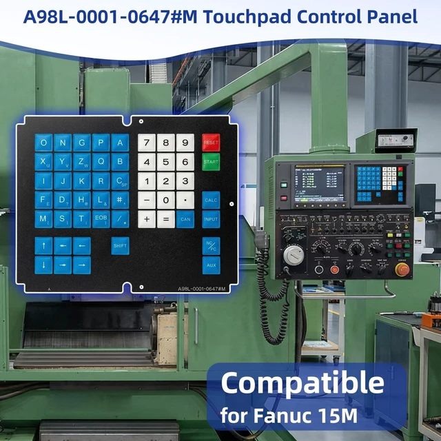 Alt view image 2 of 5 - A98L-0001-0647#M Membrane Keypad for Fanuc 15M Keyboard Replacement