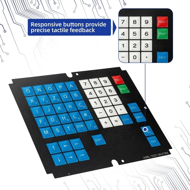 Alt view image 3 of 5 - A98L-0001-0647#M Membrane Keypad for Fanuc 15M Keyboard Replacement
