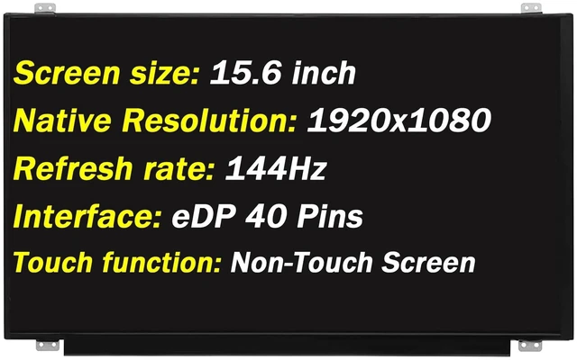 Main image of for Asus Zephyrus ROG Strix GL503VS Non-Touch Screen Replacement Display
