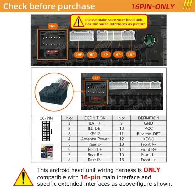 Alt view image 4 of 5 - Fits for Mazda Axela CX-4 CX-5 Mazda 6 Atenza with Bose Amplifier Car Radio Stereo Retrofit Wiring Harness Adapter