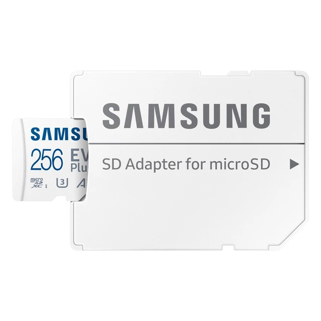 Alt view image 2 of 5 - Samsung EVO Plus 256GB microSDXC Memory Card + SD Adaptor, Up to 160MB/s