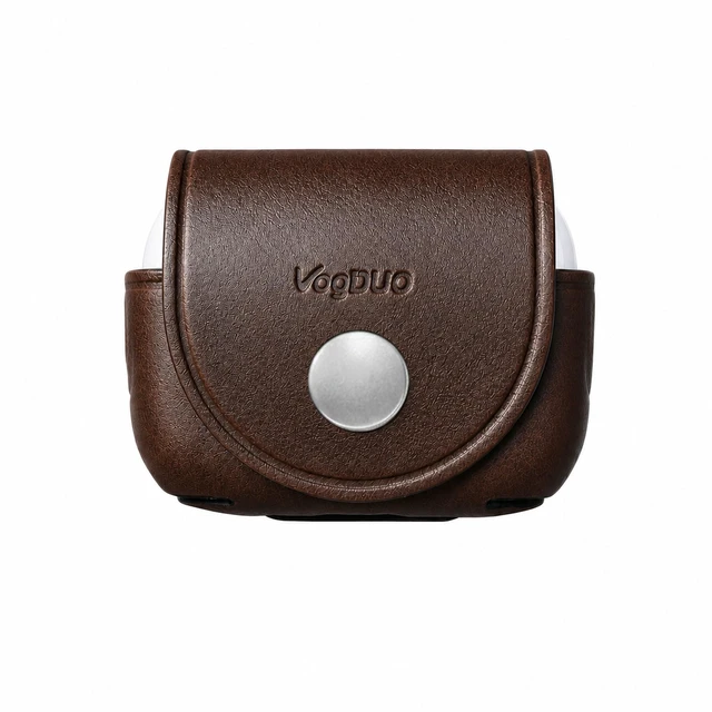 Alt view image 2 of 5 - VogDUO Genuine Leather AirPods Pro 3 Case - Handcrafted Wireless Charging Holder, AirPods Pro 3rd gen Case Cover, Premium Holster, Compatible with Apple AirPods Pr