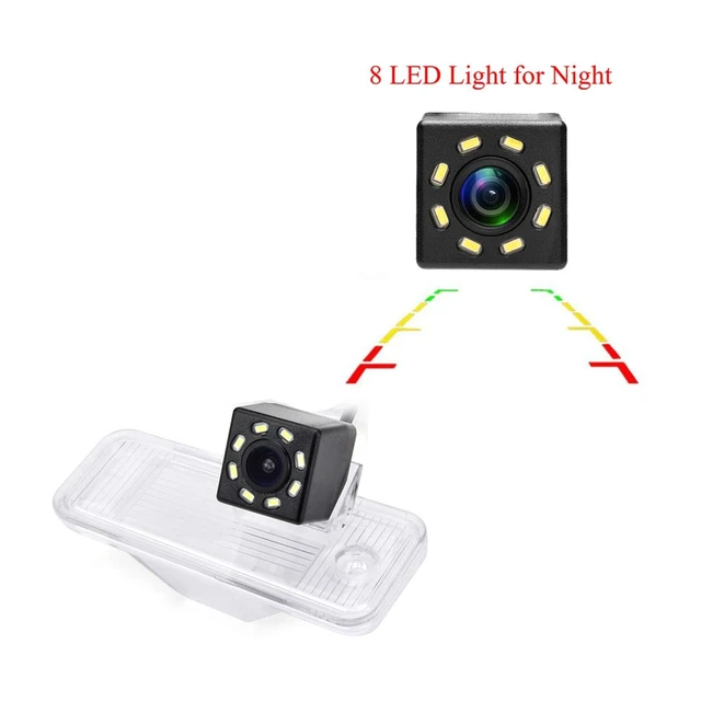 Alt view image 2 of 5 - Aqkiweys Backup Camera for Hyundai Santa Fe ix45 Maxcruz KIA Carens Rondo, License Plate Light Replacement, Night Vision, 170 Wide Angle, HD, IP69, Parking Assistance Camera