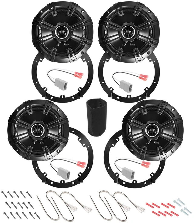 Main image of Speakers 6.5 inch for Honda CR-V 2007-2022 Upgrade Kit - 4 Pack of DS Series with Adapters & Harness, Coaxial 6 1/2 Car Audio Front and Rear Door Speaker Replace DSC6504, 43DSC6504 - Plug & Play
