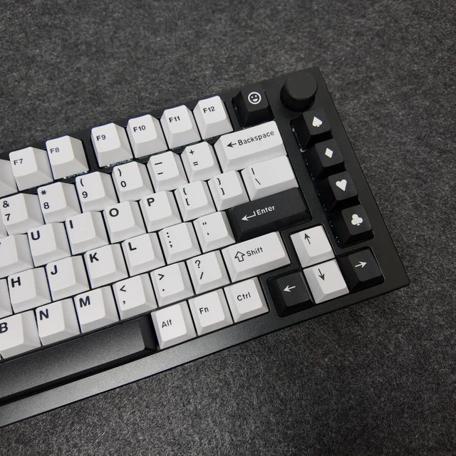 Alt view image 3 of 5 - Owpkeenthy Retro Double Shot PBT Keycaps, Cherry Bow, 163 Keys