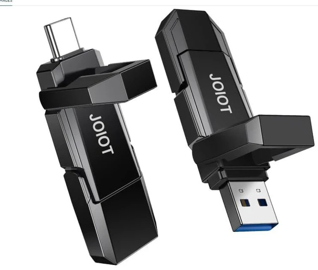Main image of JOIOT USB C Flash Drive 512GB Up to 450MB/s Dual Type-C & USB-A USB 3.2 Solid State Drive USB-C Thumb Drive Compatible with iPhone 15/16/17 Series Smartphone Tablet Laptop Car Smart TV Game Console