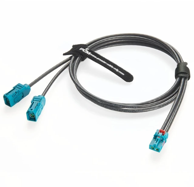 Main image of 2 in 1 TE Mate-AX Mini Fakra Z Female to Fakra Female Two Ports RF Coaxial Cable 2-2306868-9 to 2-2326910-0 Automotive Video Harness for ADAS, GPS Navigation, GMSL Camera, Infotainment(1M/3.28FT)