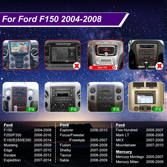 Alt view image 2 of 5 - 5GWiFi Upgrade Radio for Ford F150 2004-2008,F250/F350 2006-2016,Explorer