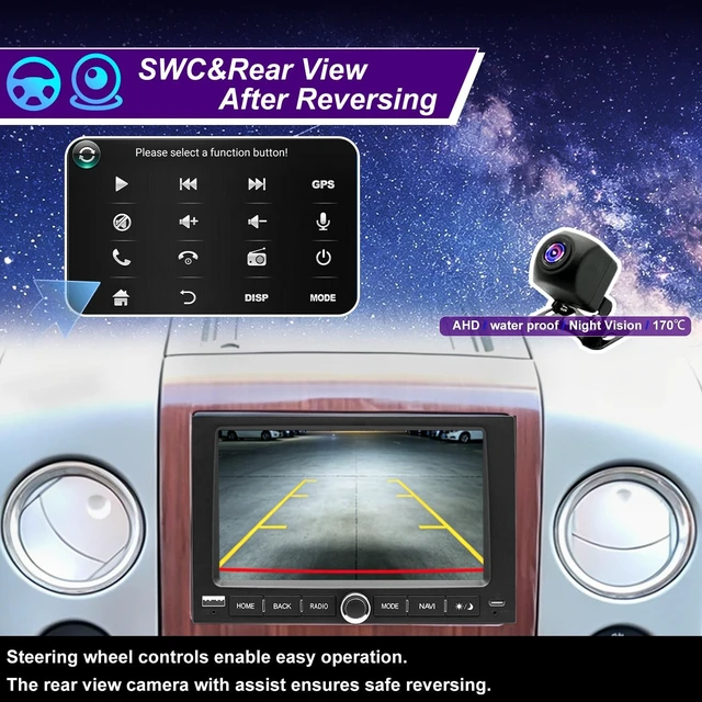 Alt view image 5 of 5 - 5GWiFi Upgrade Radio for Ford F150 2004-2008,F250/F350 2006-2016,Explorer