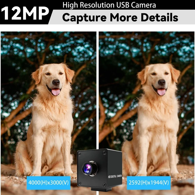 Alt view image 3 of 5 - ALPCAM 230fps USB Camera, 12MP Webcam with 90 Degree Autofocus Lens