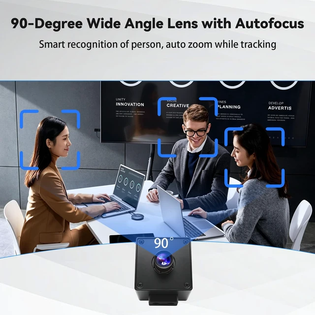 Alt view image 4 of 5 - ALPCAM 230fps USB Camera, 12MP Webcam with 90 Degree Autofocus Lens