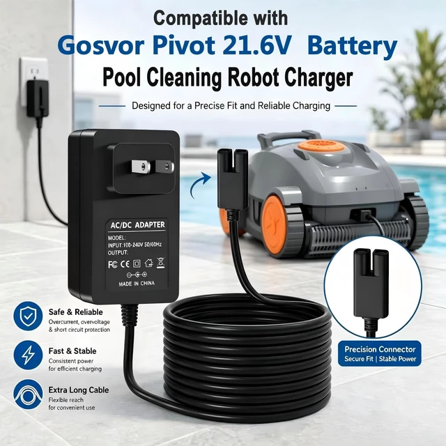 Alt view image 2 of 5 - 25.2V Charger for Gosvor Robotic Pool Cleaners