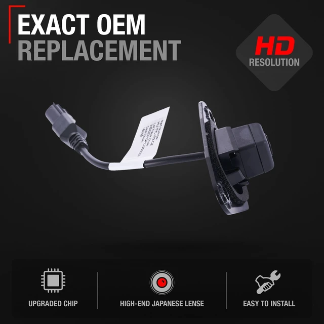 Alt view image 2 of 5 - Rear View Backup Camera, Reverse Park Assist - Compatible with 2012-2014 Toyota Camry, 2012-2014 Toyota Camry Hybrid - OEM 8679006031, TO1960107