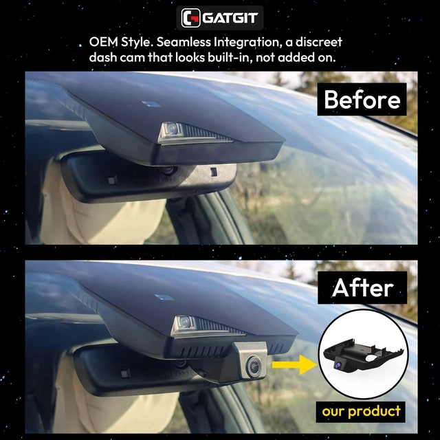 Alt view image 2 of 5 - GATGIT OEM-Fit 4K Dash Cam Suitable for Hyundai Santa Fe 2024-2026