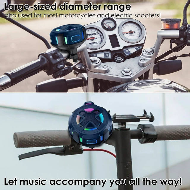 Alt view image 4 of 5 - XLEADER Pro Bike Speaker (Upgraded) with Pro Handlebar Mount, Top Bluetooth
