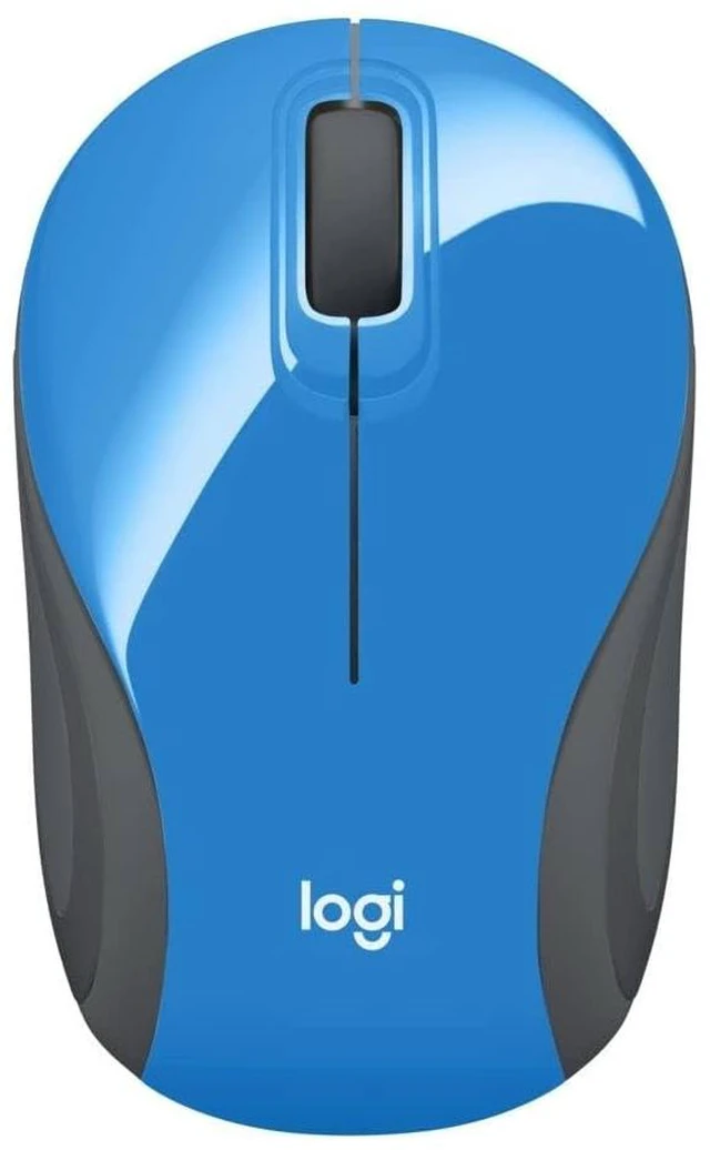 Main image of Logitech Wireless Mini Mouse M187 Ultra Portable, 1000 DPI Optical Tracking, 3-Buttons, PC/Mac/Laptop - Blue