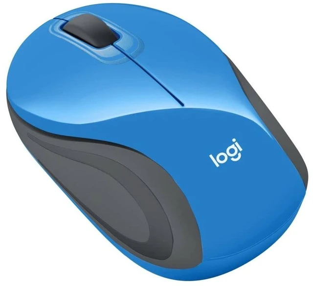Alt view image 2 of 5 - Logitech Wireless Mini Mouse M187 Ultra Portable, 1000 DPI Optical Tracking, 3-Buttons, PC/Mac/Laptop - Blue