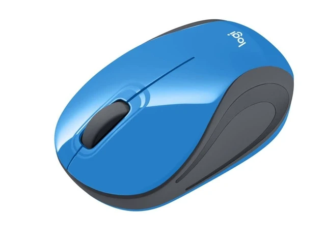 Alt view image 3 of 5 - Logitech Wireless Mini Mouse M187 Ultra Portable, 1000 DPI Optical Tracking, 3-Buttons, PC/Mac/Laptop - Blue