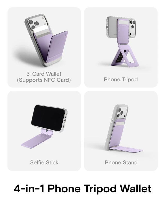 Alt view image 3 of 5 - MOFT Snap Phone Tripod Wallet AERA, NFC-Supported Card Holder, iPhone Stand