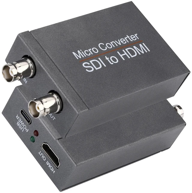 Main image of SDI to HDMI Converter with SDI Loop Out, 3G-SDI/HD-SDI/SD-SDI to HDMI Adapter Auto Format Detection for Camera Monitor Projector (Grey)
