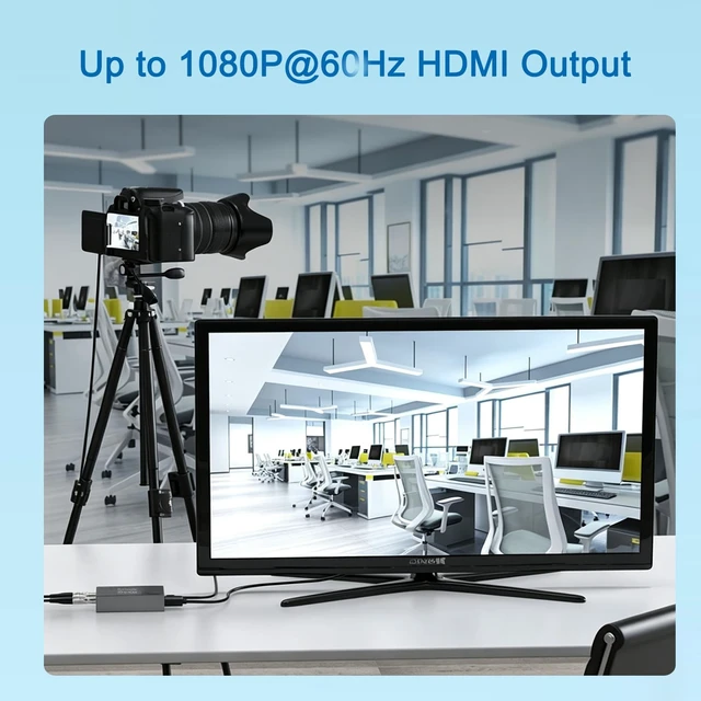 Alt view image 3 of 5 - SDI to HDMI Converter with SDI Loop Out, 3G-SDI/HD-SDI/SD-SDI to HDMI Adapter Auto Format Detection for Camera Monitor Projector (Grey)