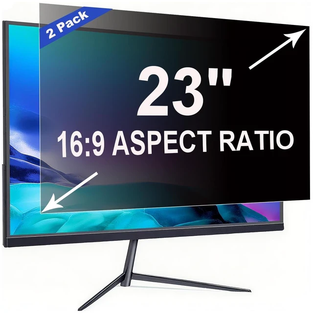 Main image of ruord 2 Pack Privacy Screen for 23 Inch 16:9 (51x28.7cm) computer Monitor