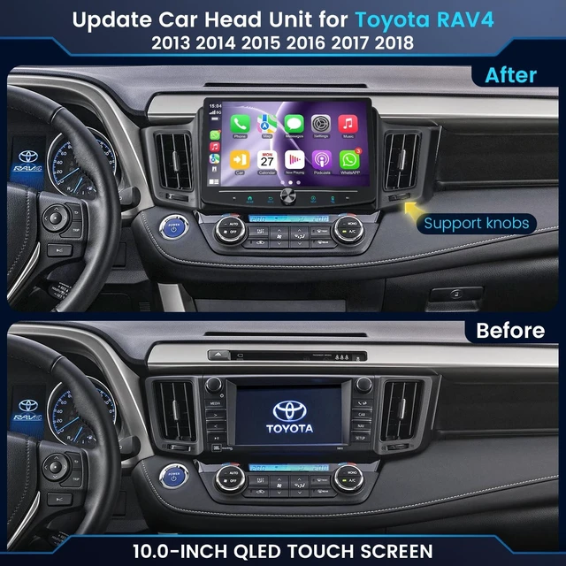 Alt view image 2 of 5 - (8Core + 128GB) Android 5G WiFi Car Radio Stereo for 2013-2018 Toyota RAV4
