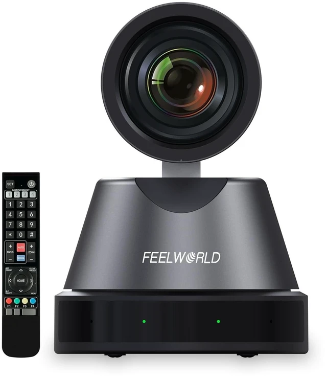 Main image of FEELWORLD 4K12X PTZ Camera with 12X Optical Zoom, AI Tracking, HDMI, USB, IP Remote Control 4K@30fps PoE Supported for Church Live Streaming and Conference Surveillance