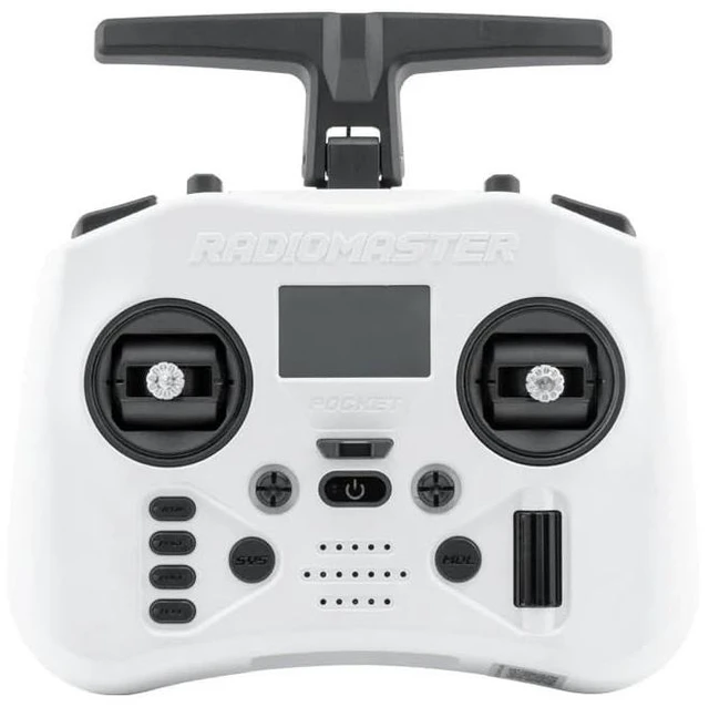 Main image of RadioMaster Pocket Crush ELRS Portable Remote Controller Hall Gimbal EdgeTX Built in LED Light Mode 2 (Frost White)