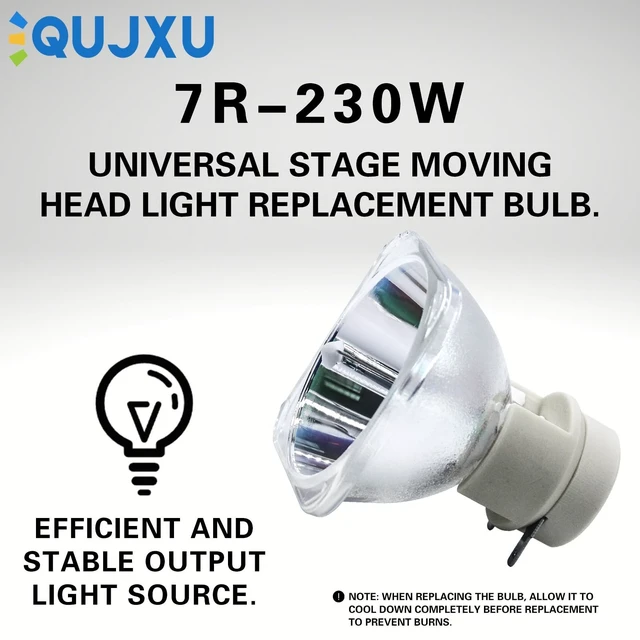 Alt view image 2 of 5 - QUJXU 7R 230W Replacement Bulb for Stage Beam Moving Head Light New Gen, Enhanced Brightness & Longevity Compatible with Most 7R 230W Stage Lights, Moving Heads, Beam Lights