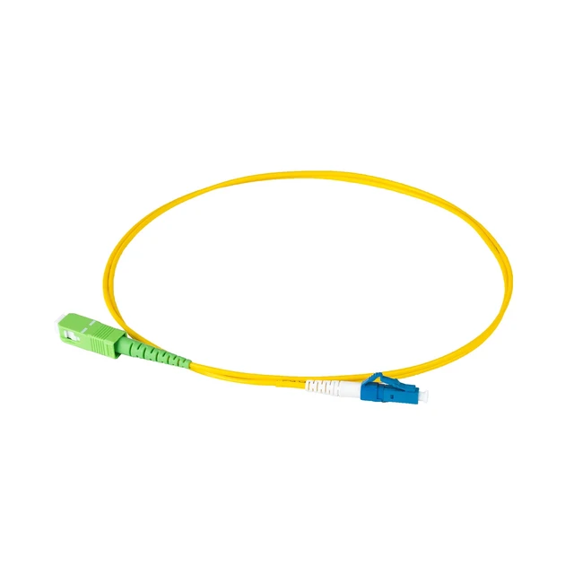 Alt view image 2 of 2 - SpeedyFiberTX 6-Pack 2 Meter SC/APC to LC/UPC Slim Simplex Riser OFNR Fiber Patch Cable, Corning SMF-28 Singlemode 9/125um Ultra Fiber, OS1/OS2 Compatible