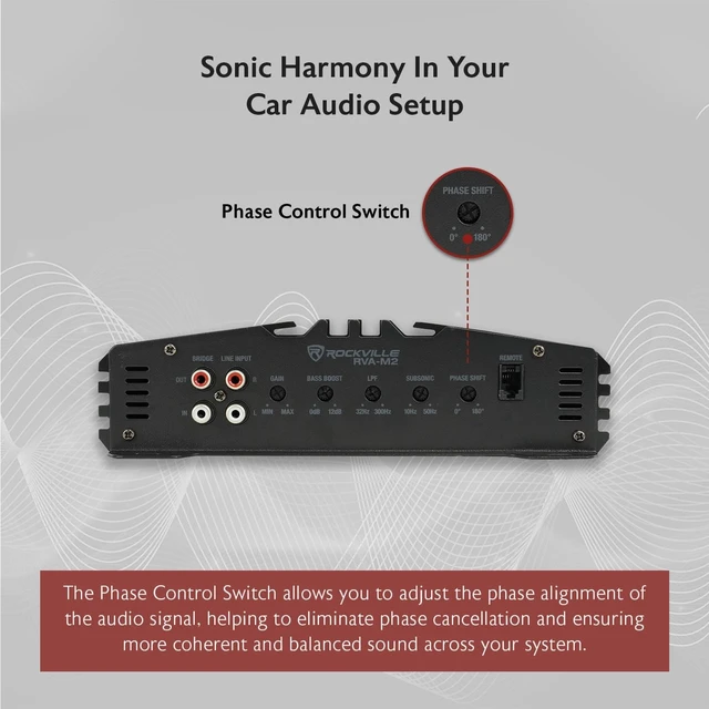 Alt view image 3 of 5 - Rockville RVA-M2 2500W Peak / 625W RMS Mono Car Amplifier, 1 Ohm, Class D