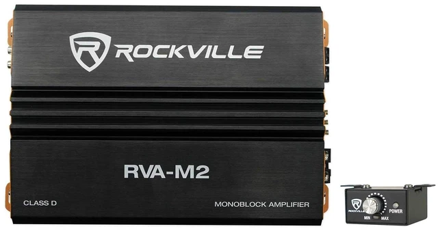 Main image of Rockville RVA-M2 2500W Peak / 625W RMS Mono Car Amplifier, 1 Ohm, Class D