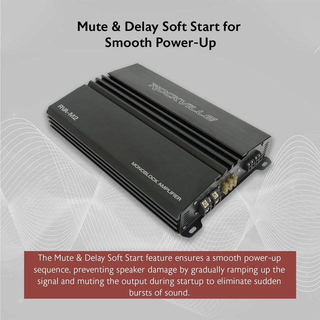 Alt view image 4 of 5 - Rockville RVA-M2 2500W Peak / 625W RMS Mono Car Amplifier, 1 Ohm, Class D