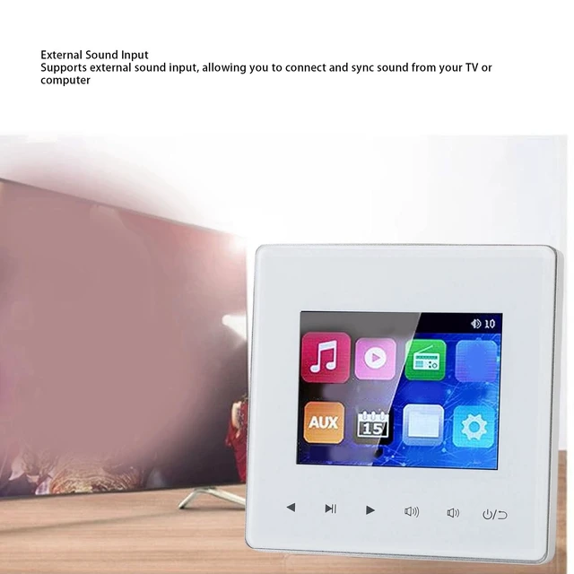 Alt view image 4 of 5 - Bewinner Wall Mount Music Amplifier, Smart Wall Amplifier 87.5-108MHz for Home Theater