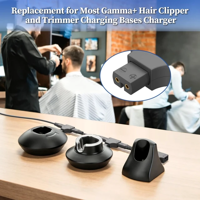 Alt view image 3 of 5 - Charger for Gamma+ Hair Clipper and Trimmer Charging Bases Power Cord 5V
