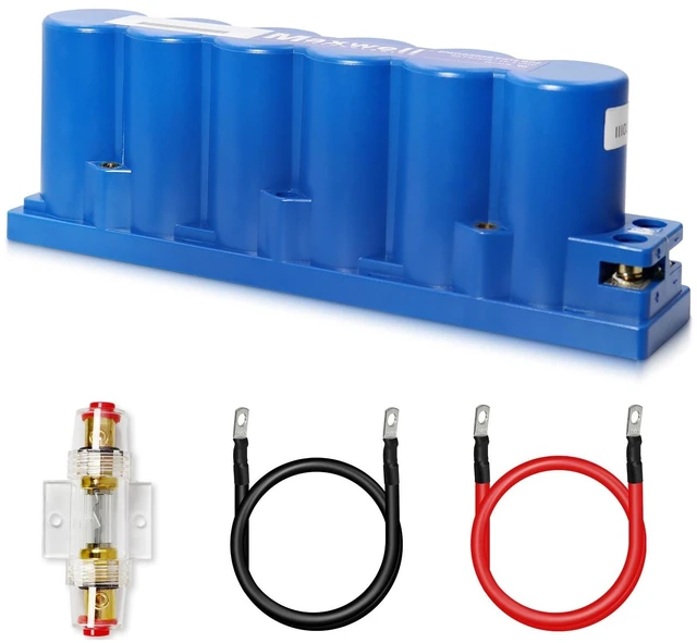 Main image of 16V 58F Super Capacitor ModuleSecond-Hand 16V 58F Car Audio Battery Stabilizer, Engine Start Booster, Voltage Stabilizer for Car Ignition, Sound System, and Battery Life Extension